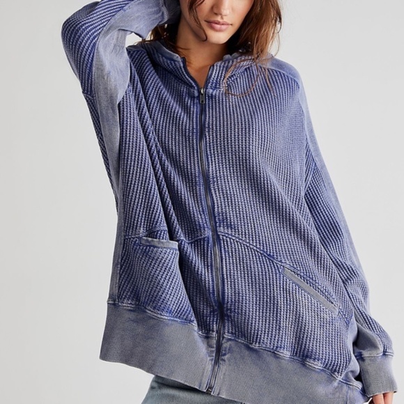 SOLD FREE PEOPLE FP ONE ASH HOODIE BLACK LARGE - Picture 6 of 6